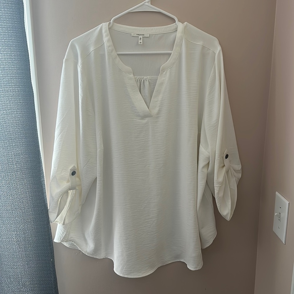 Maurice’s blouse. White.